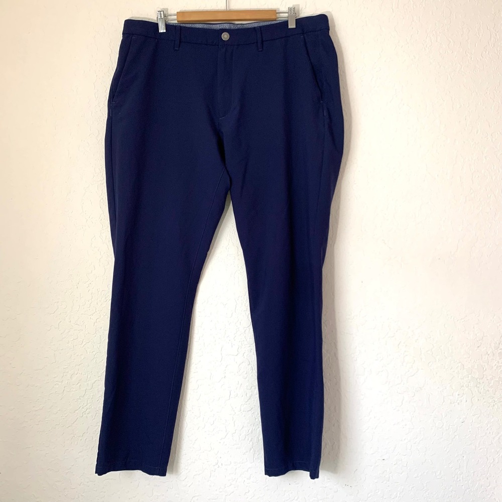 Bonobos Pants Men 38x32 Navy Blue Athletic Fit Performance Link Golf Gorpcore